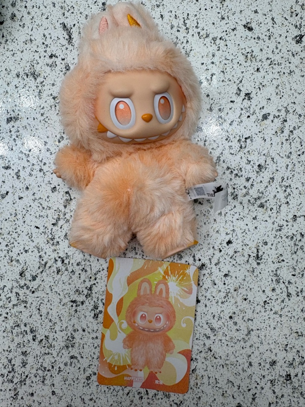 Peach Plush Monster Toy - Soft Peach Collectible by TRU? Labubu